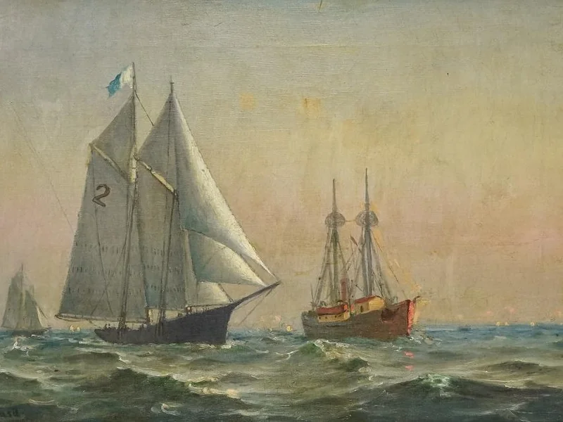 1846-Walter Franklin Lansil - Pilota della barca Louise